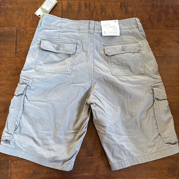 NWT‎ Goodfellow & Co. Cotton Blend Mid-Rise Cargo Short 11" Gray Men's Size 28 - Picture 6 of 6